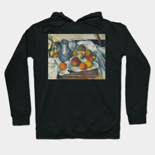 Kettle and Fruit by Paul Cezanne Hoodie